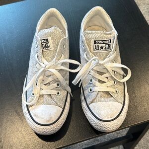 Converse All Star Light Gray Canvas Sneakers